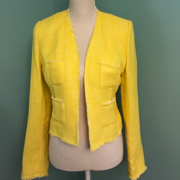 calvin klein yellow blazer
